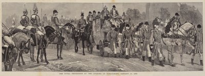 1886年1月21日の議会開会での王立行列 作： Richard Caton Woodville junior